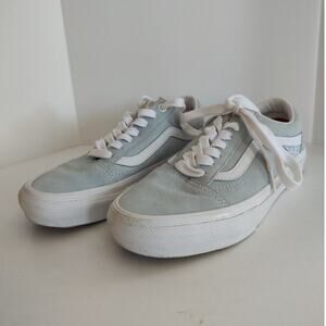 Vans Old Skool 36 Iceberg & White Men's Pig Suede Skate Shoes Size 6